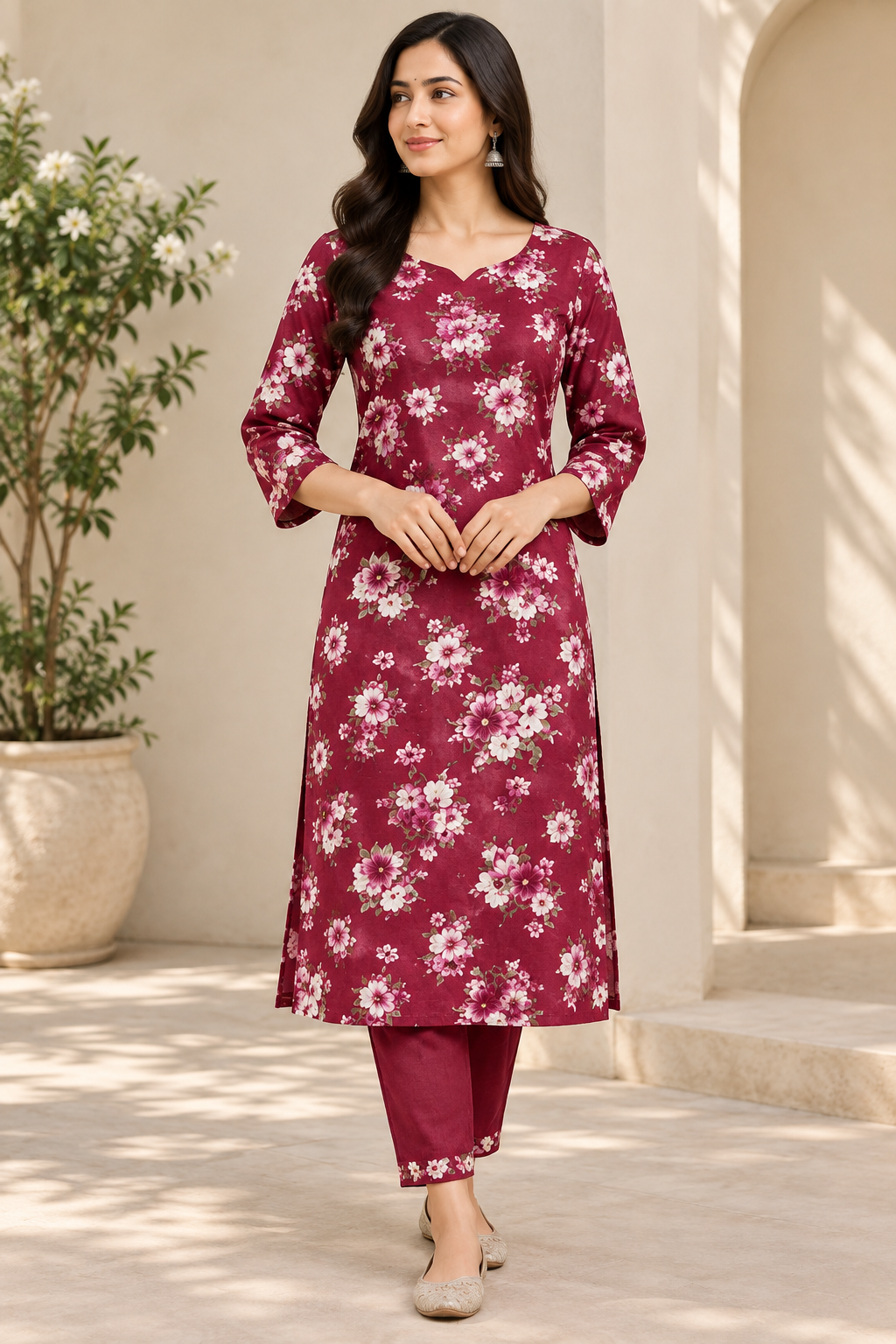 Square Neck Kurti