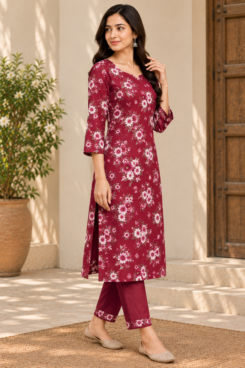 Square Neck Kurti